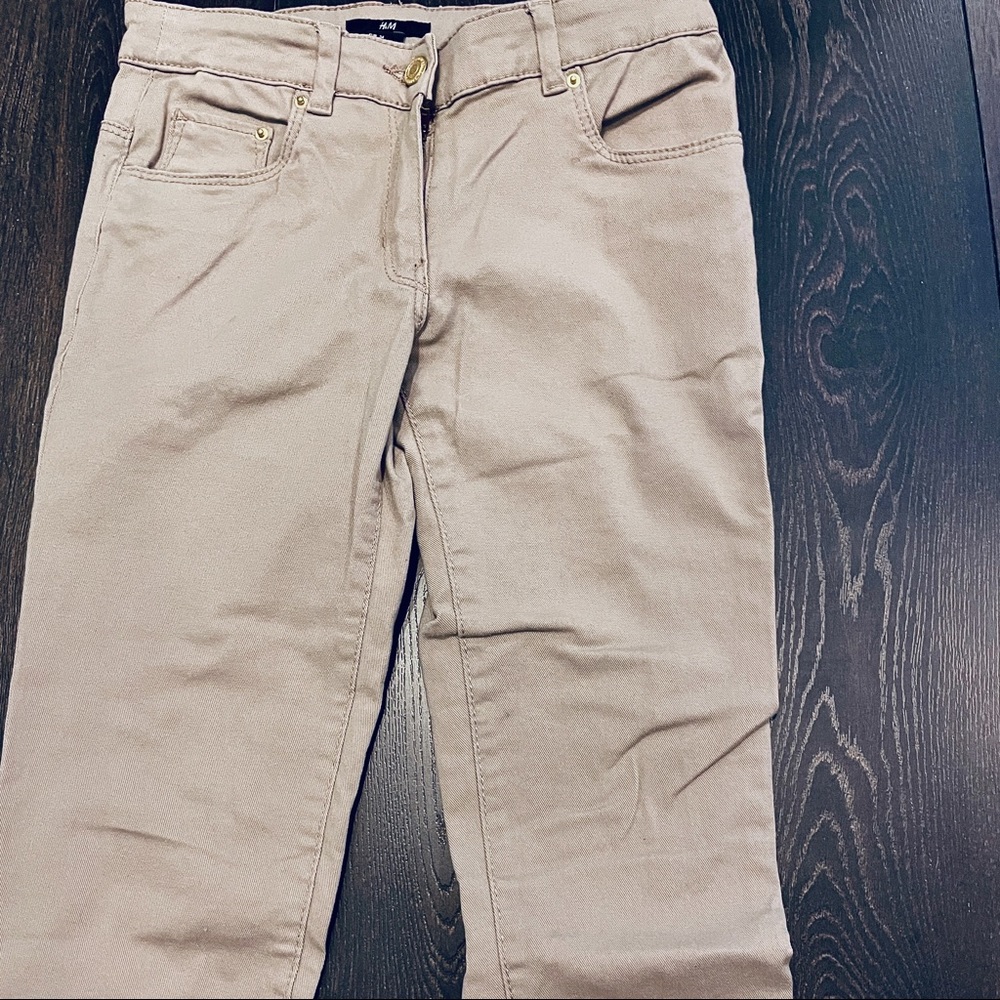 H&M Cream/Taupe Greige Skinny Jeans